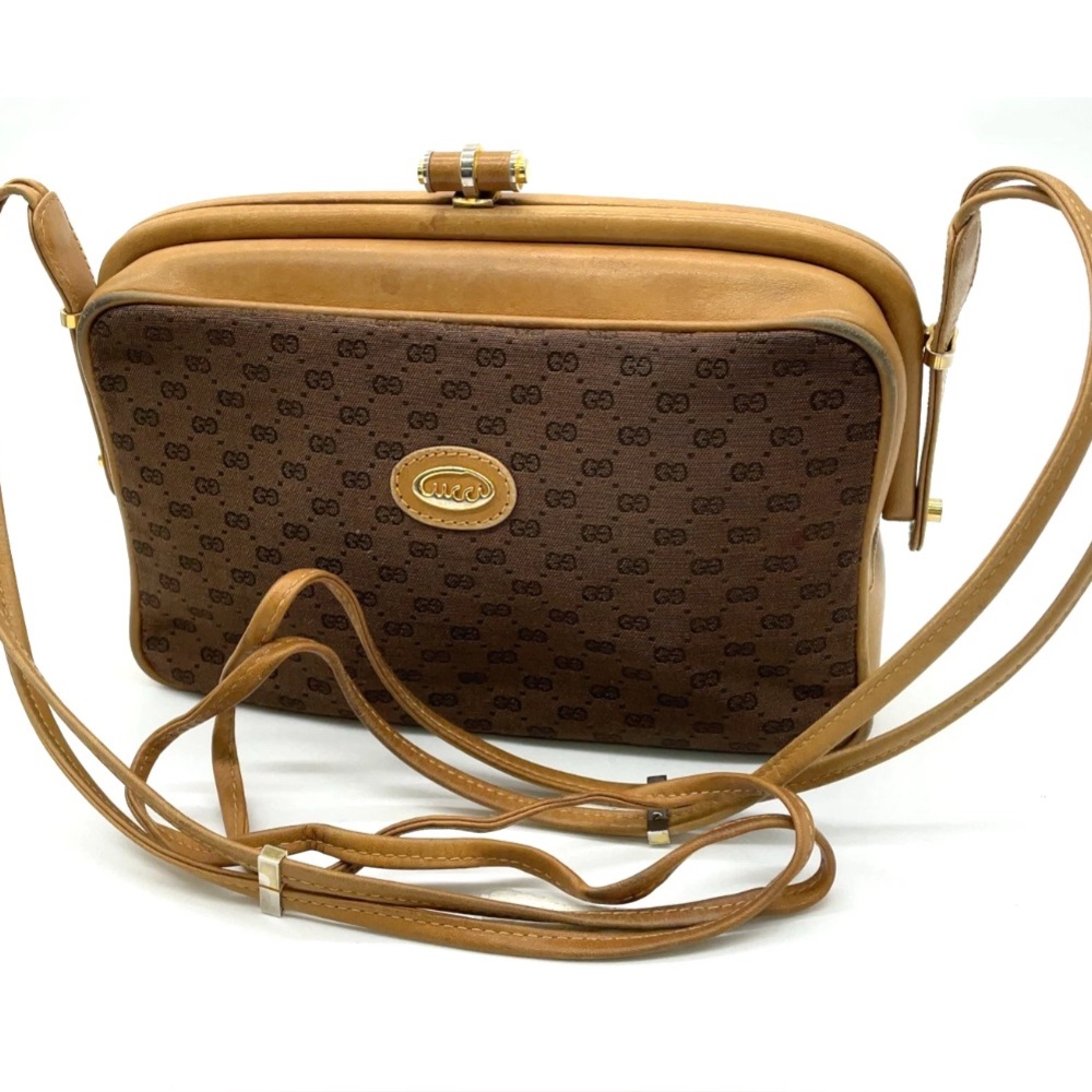 RARE Gucci Vintage GG Micro Monogram Shoulder Bag- • collectors item 1960-1970